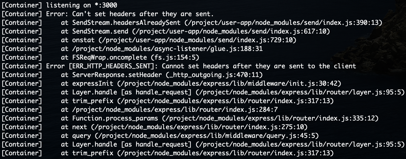 nodejs: appsody run with the nodejs stack does not work with Socket.IO ...