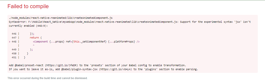 Not work in react native web · Issue #2551 · software-mansion/react ...