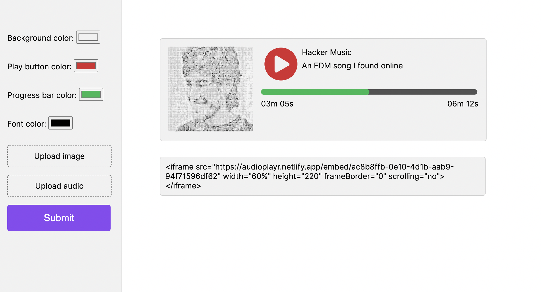 GitHub - toshvelaga/nocode-audio: A customizable audio player that you ...