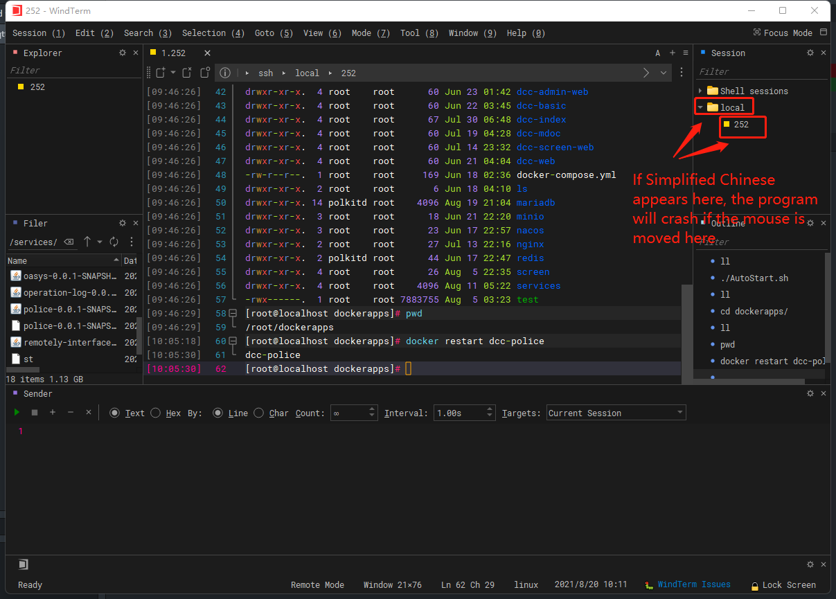 I found that simplified Chinese will cause the program to crash · Issue ...
