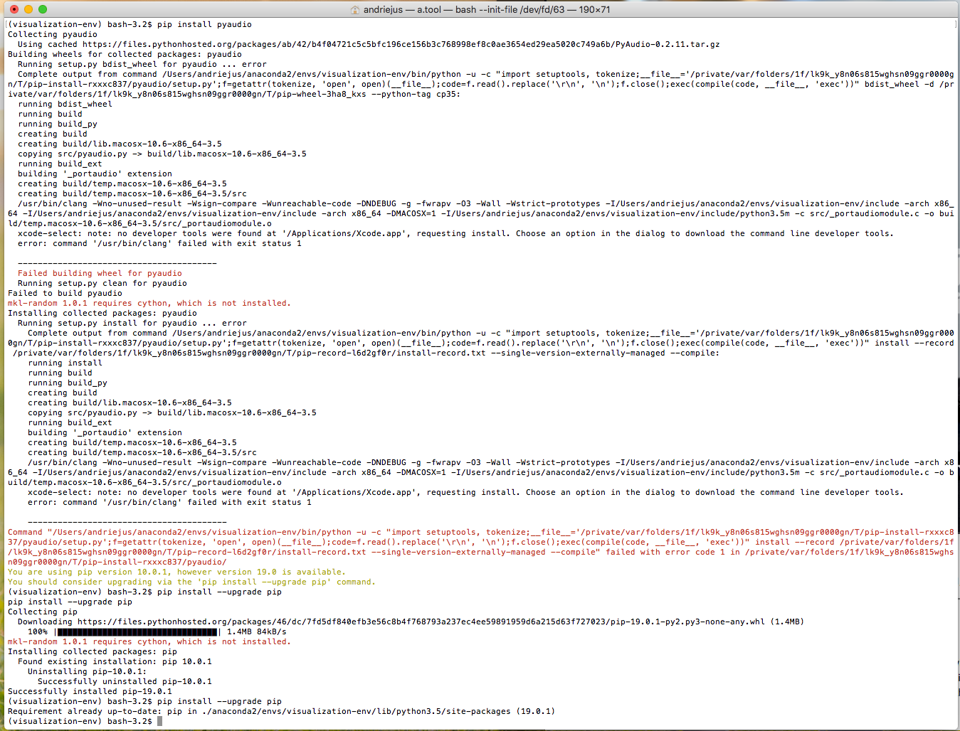 pyaudio Anaconda error · Issue #191 · scottlawsonbc/audio-reactive-led ...