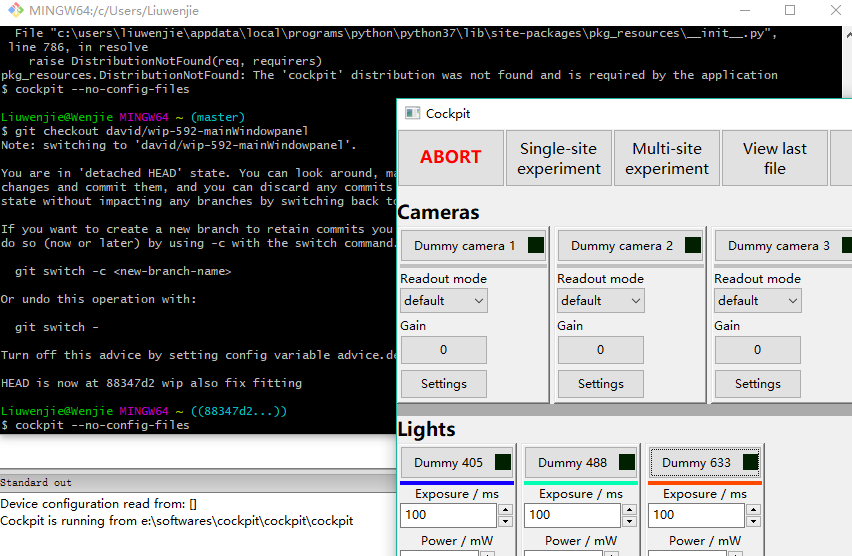 grey bar in the middle of main window · Issue 592 · microscopecockpit