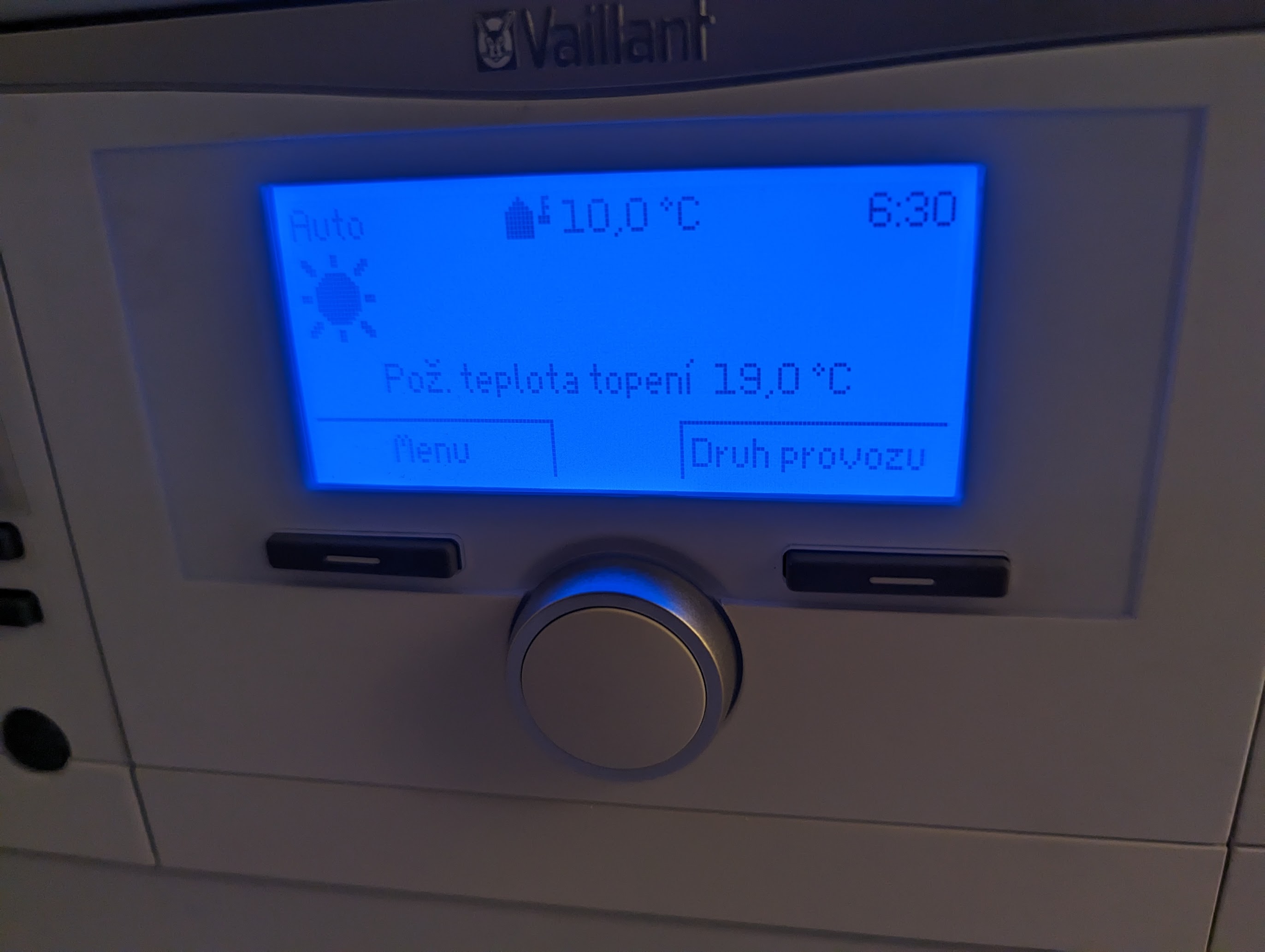 Weird behavior of Vaillant VRC 700 outside temperature after connecting