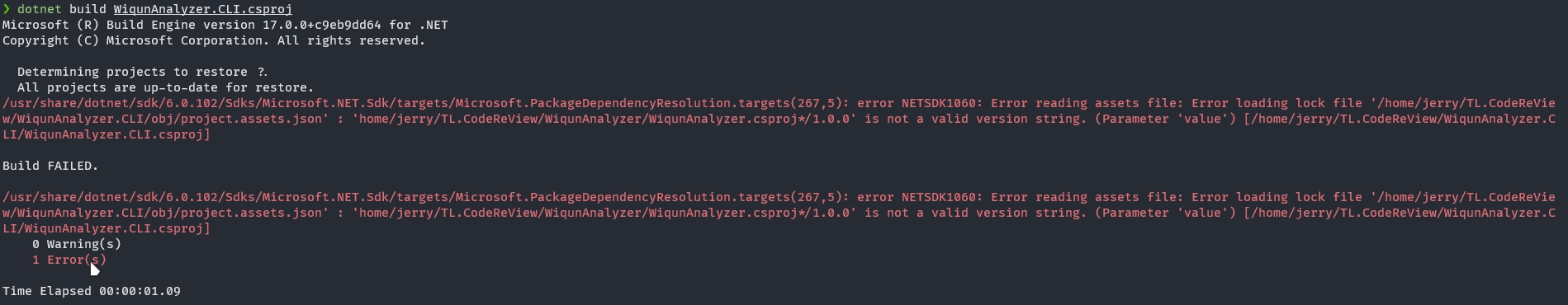 NETSDK1060 Error when build in linux · Issue #25605 · dotnet/sdk · GitHub