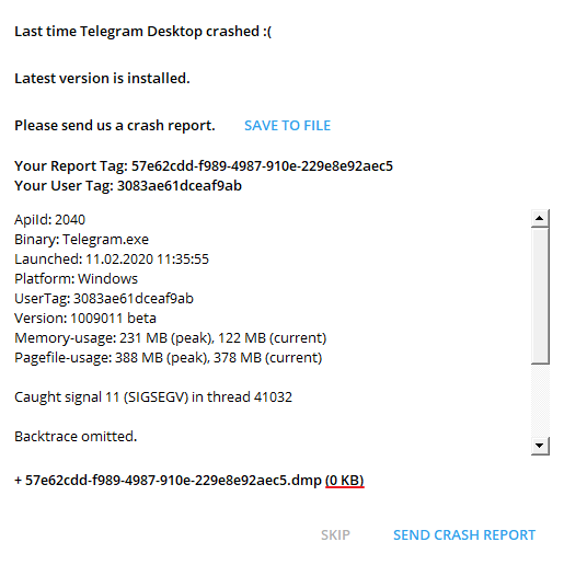 Telegram always crashed. · Issue #7168 · telegramdesktop/tdesktop · GitHub