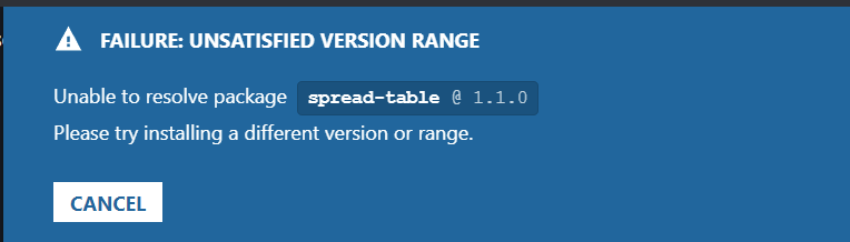 "Unable to resolve package" when package/version exists · Issue #286 ...
