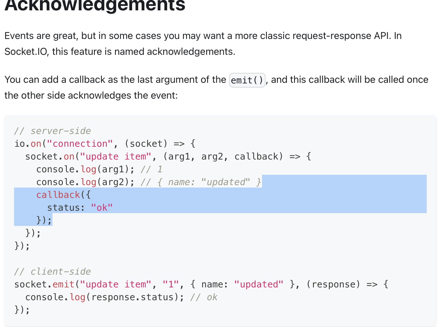 Timeout ignored when checking for acknowledgement with socketio · Issue ...