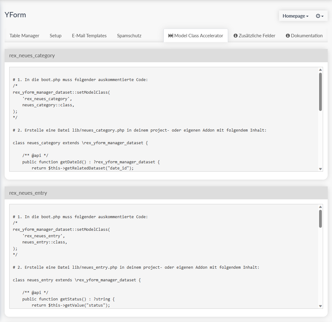 GitHub alexplusde/ymca YOrm Model Class Accelerator (YMCA). Erstellt