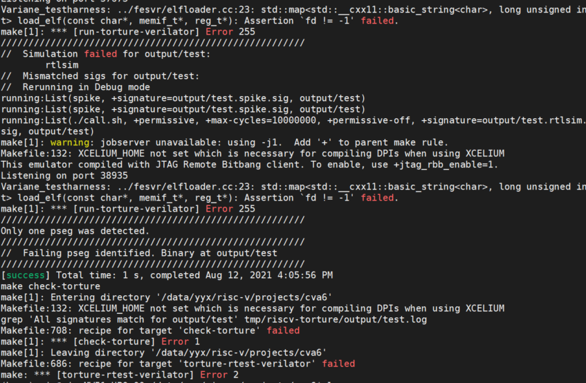ci/travis-ci-emul.sh encounter problem · Issue #707 · openhwgroup/cva6 ...
