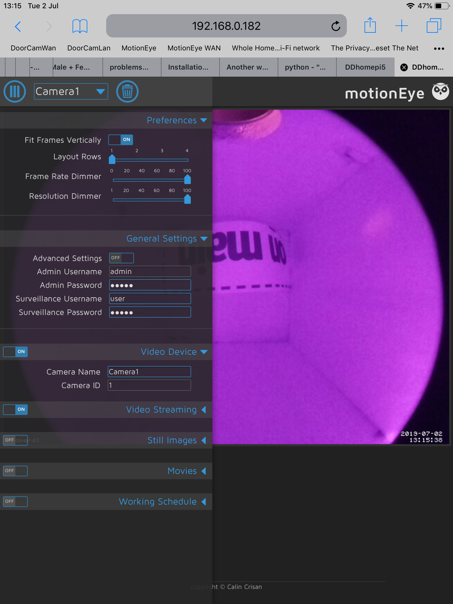 Camera not properly recognised on Raspbian Buster · Issue 1351
