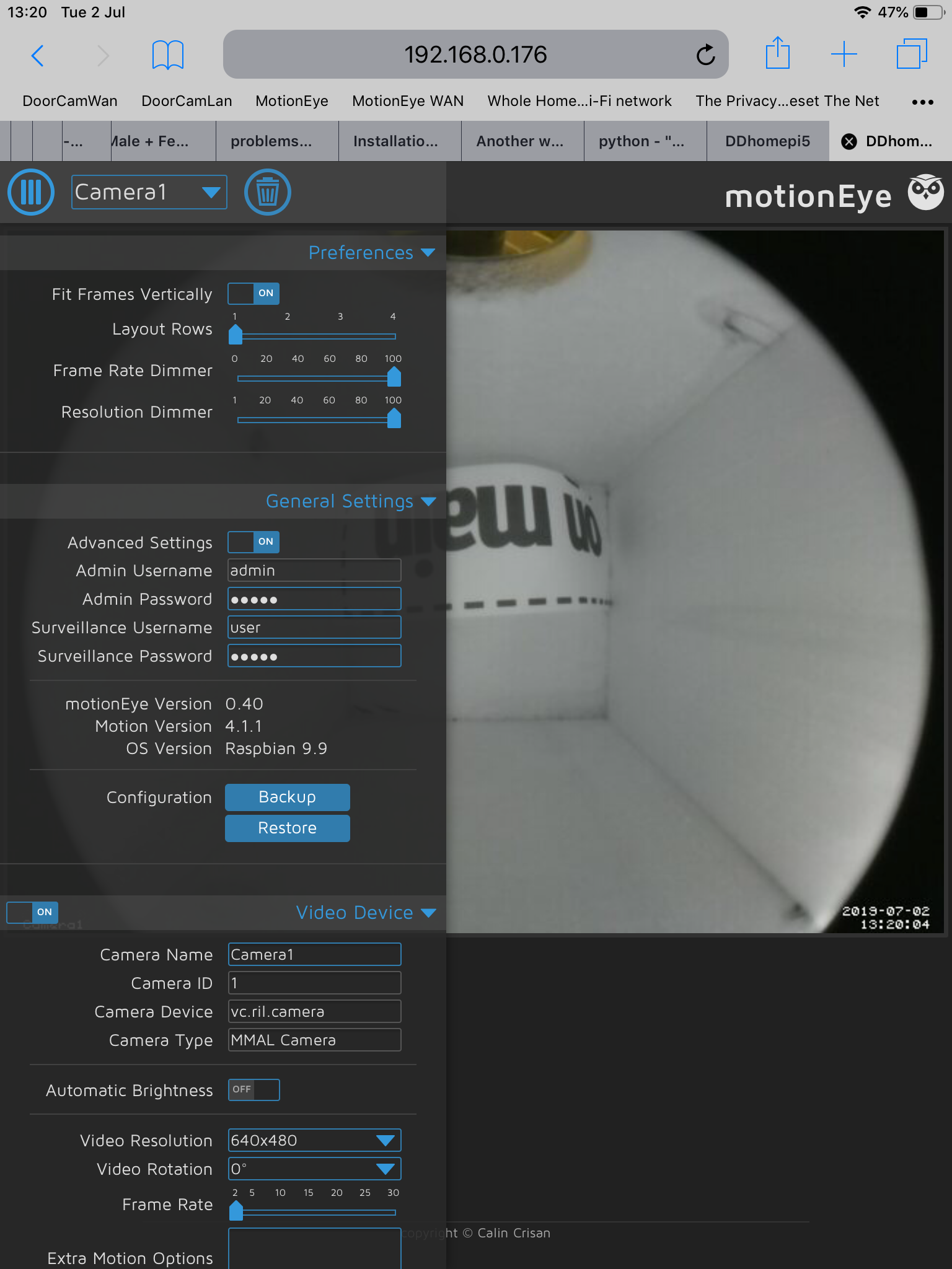 Camera not properly recognised on Raspbian Buster · Issue 1351