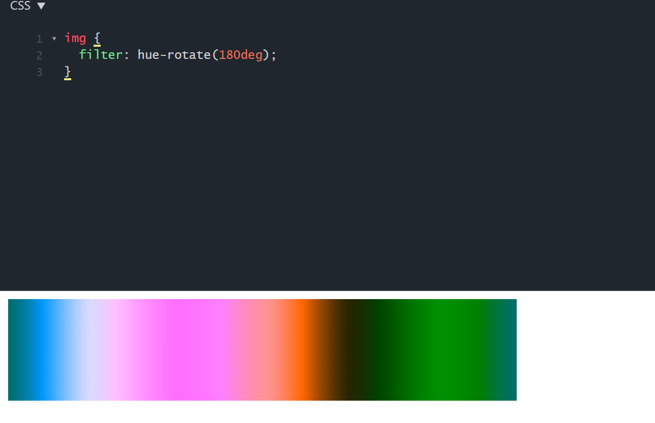 CSS Hue rotated image