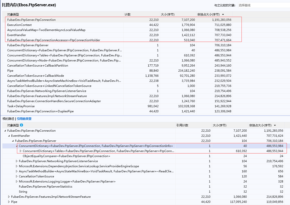 memory leak DMP