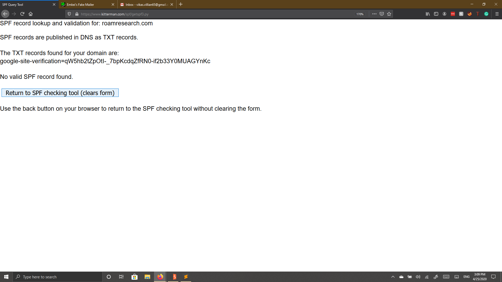 Vulnerability Report(SPF Reords) · Issue 33 · RoamResearch/issues