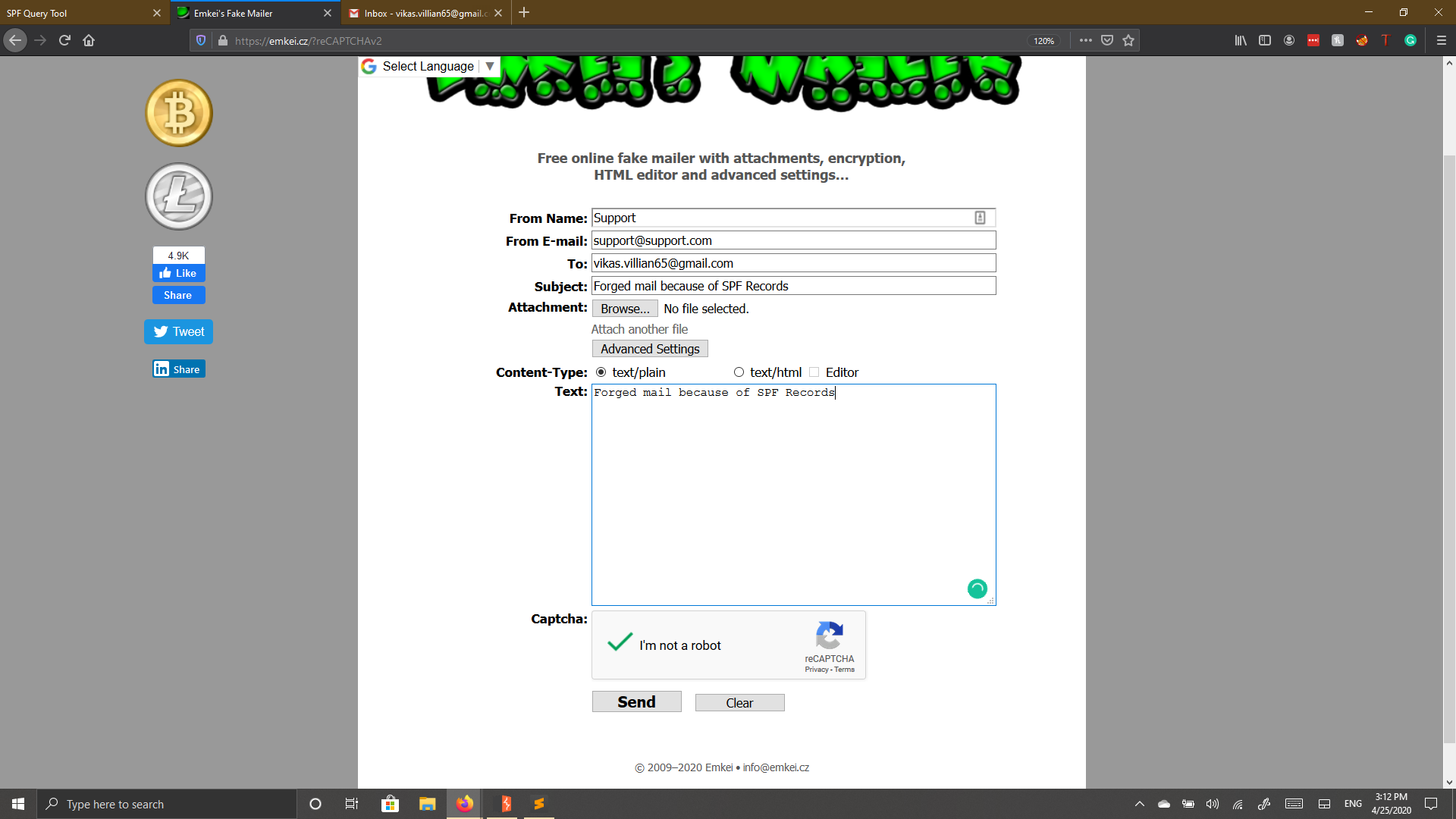 Vulnerability Report(SPF Reords) · Issue 33 · RoamResearch/issues