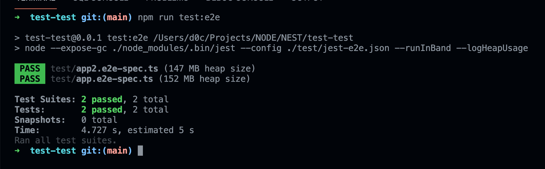 Memory Leak in Tests · Issue #8392 · nestjs/nest · GitHub