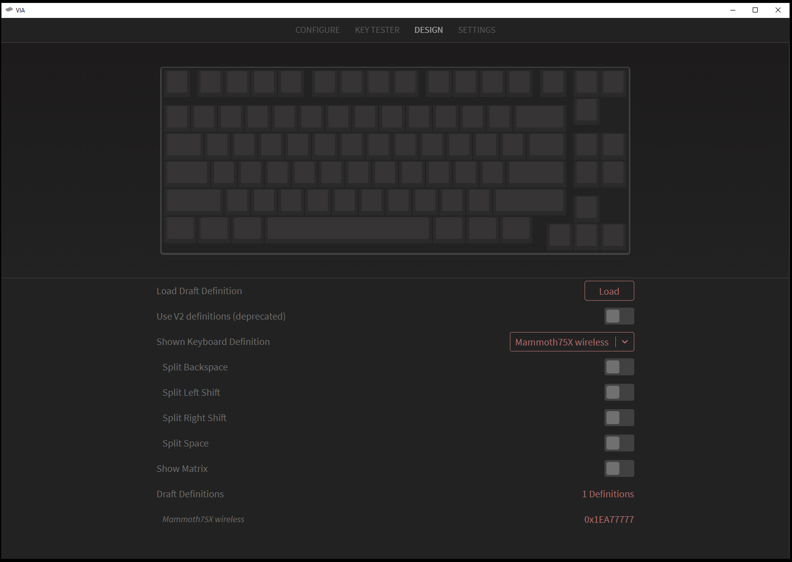 Mammoth 75 Not Detecting · Issue #237 · the-via/releases · GitHub