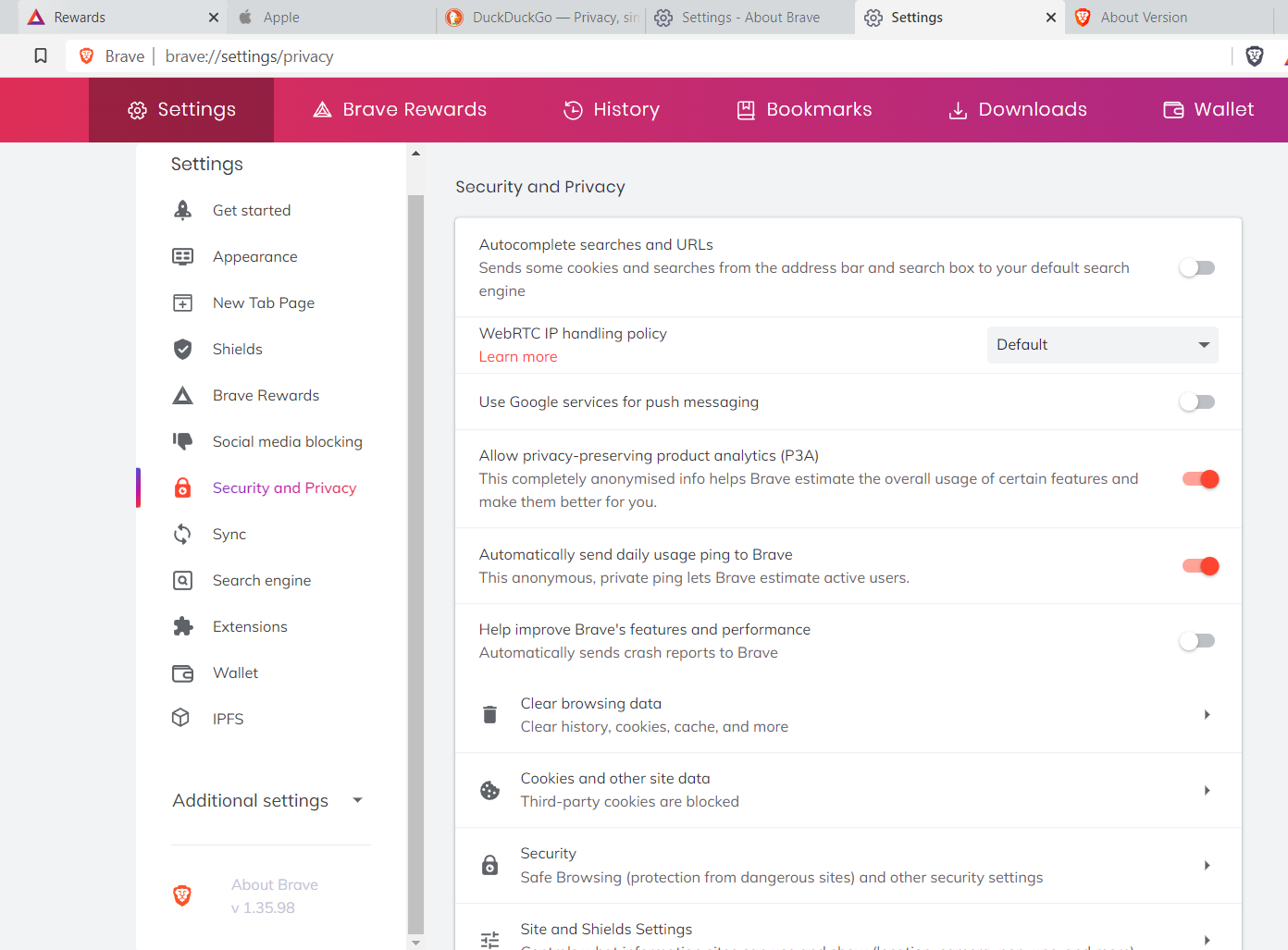 [Cr98] search and URLs" setting is missing. · Issue