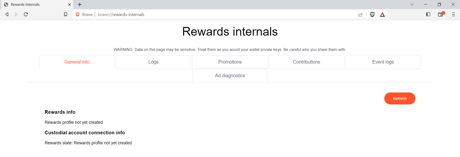 0.00 BAT showing in Rewards panel, even though user is logged in with ...