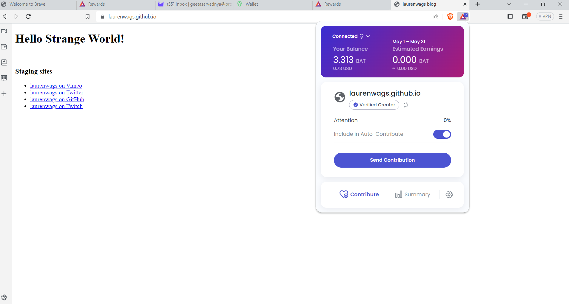 [Android] Github publishers do not show 'on GitHub' on Rewards panel ...