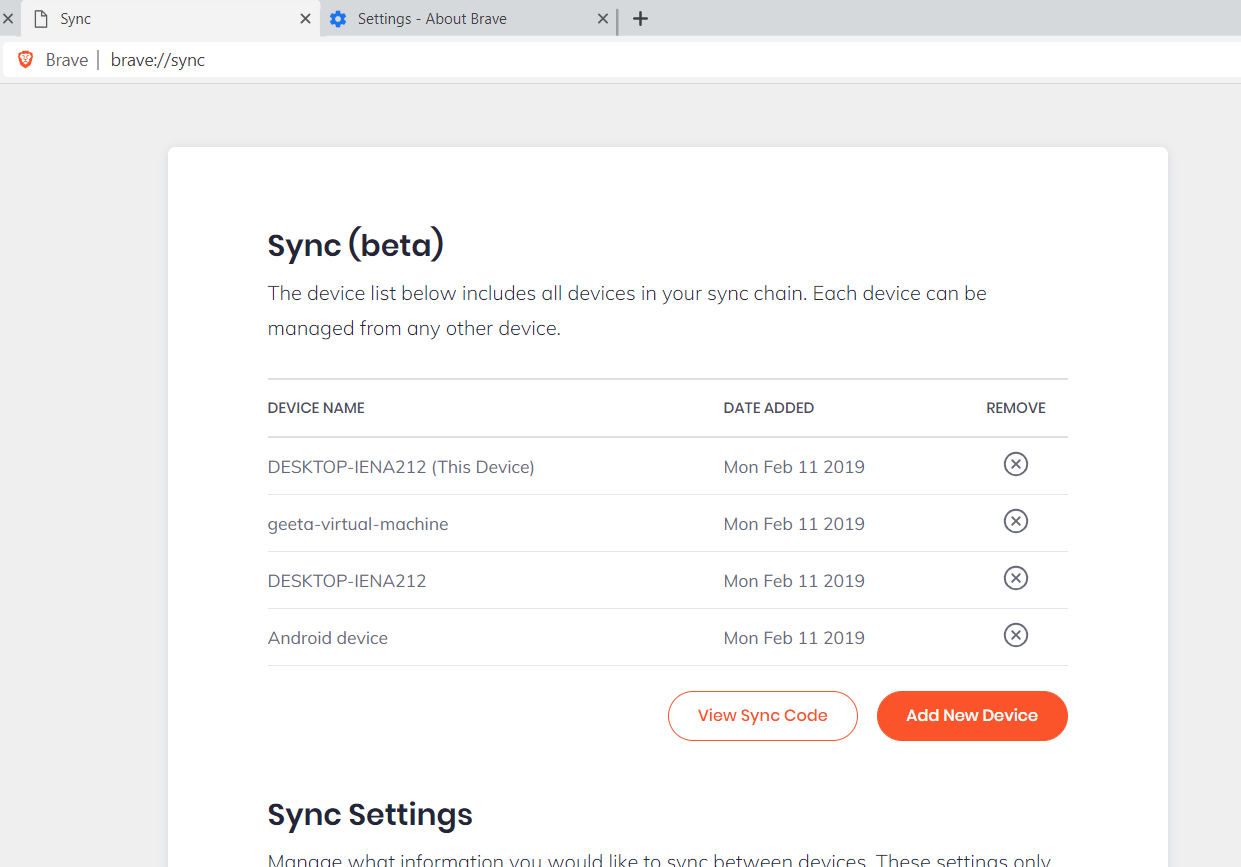 sync page lists multiple devices as This Device · Issue #3234 · brave ...