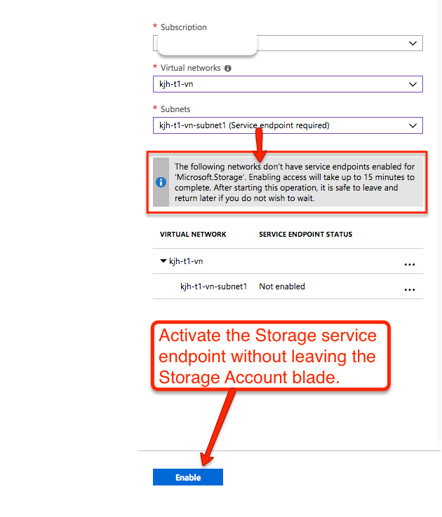 Storage Account's Network Rules Add parameter to enable Storage