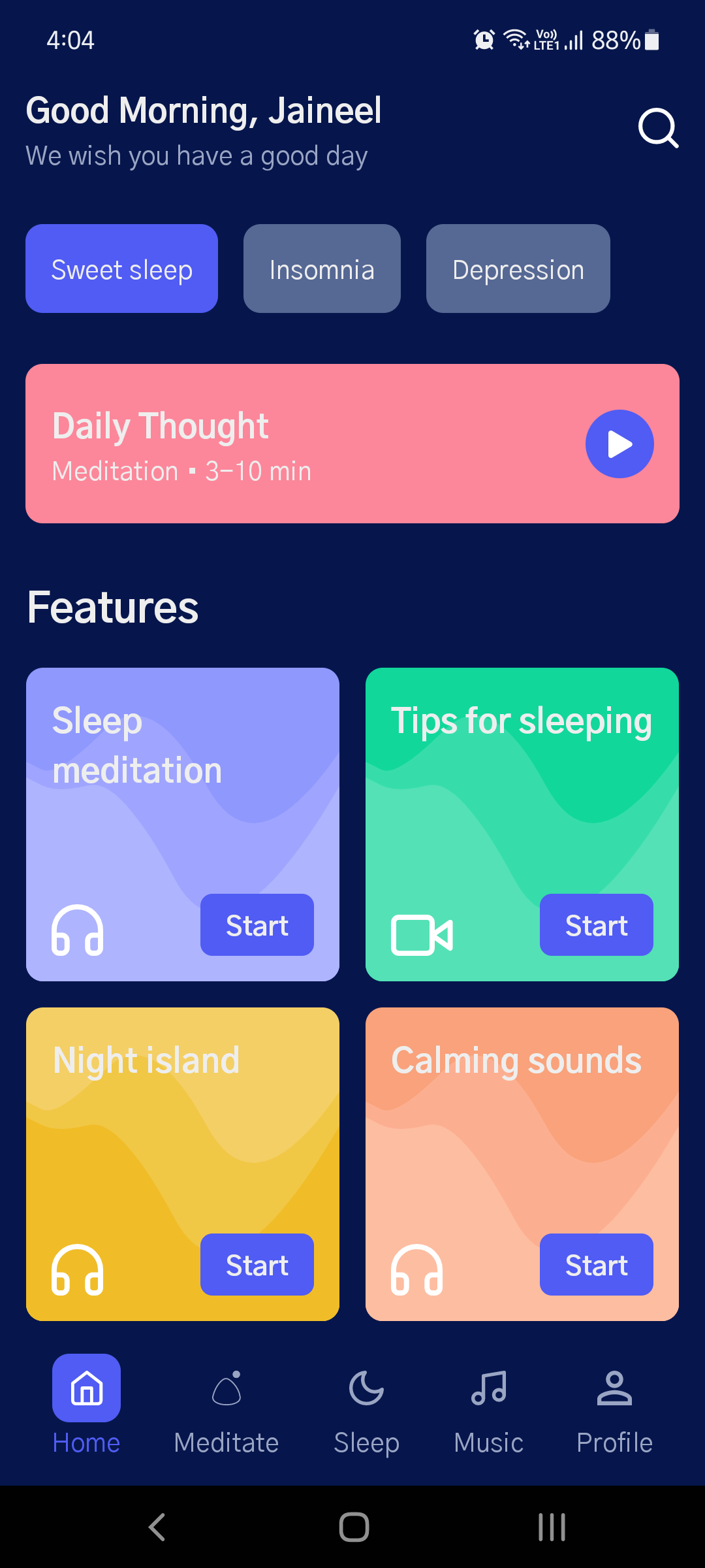 GitHub - Jaineel-Mamtora/MeditationUI-Android: Meditation UI using ...