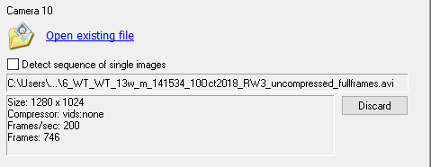 Capture - uncompressed