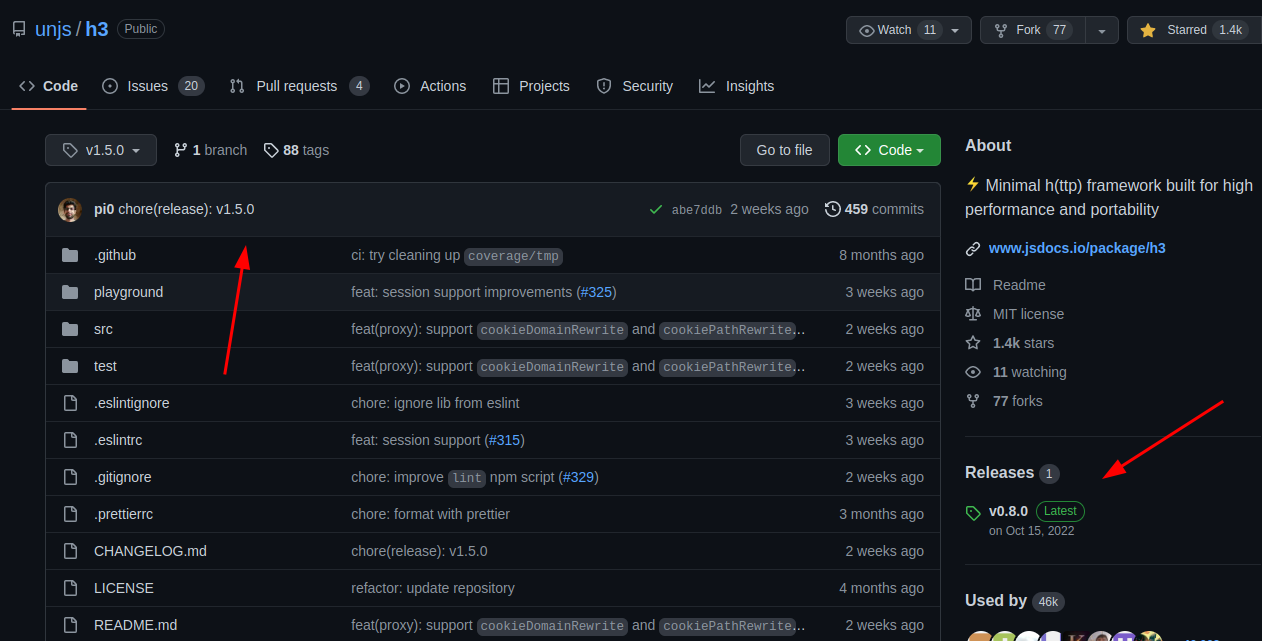 github releases dont see new version · Issue #348 · h3js/h3 · GitHub