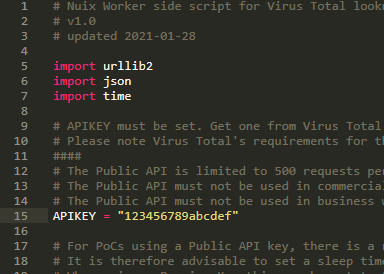 API Key added
