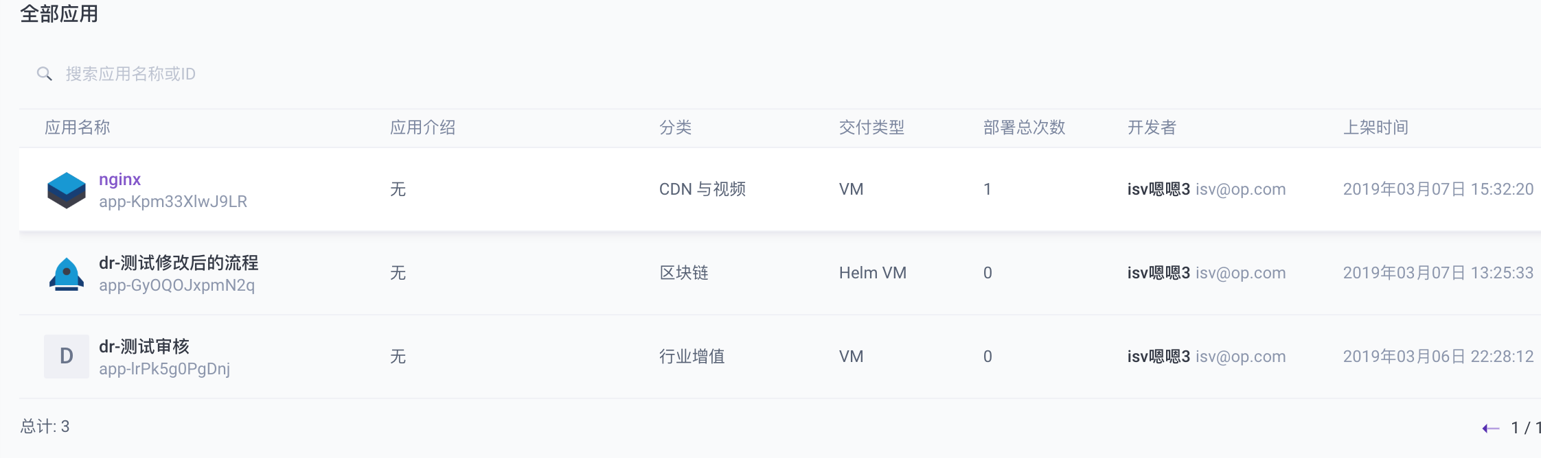 ISV：全部应用列表各信息显示问题 · Issue #892 · openpitrix/dashboard · GitHub