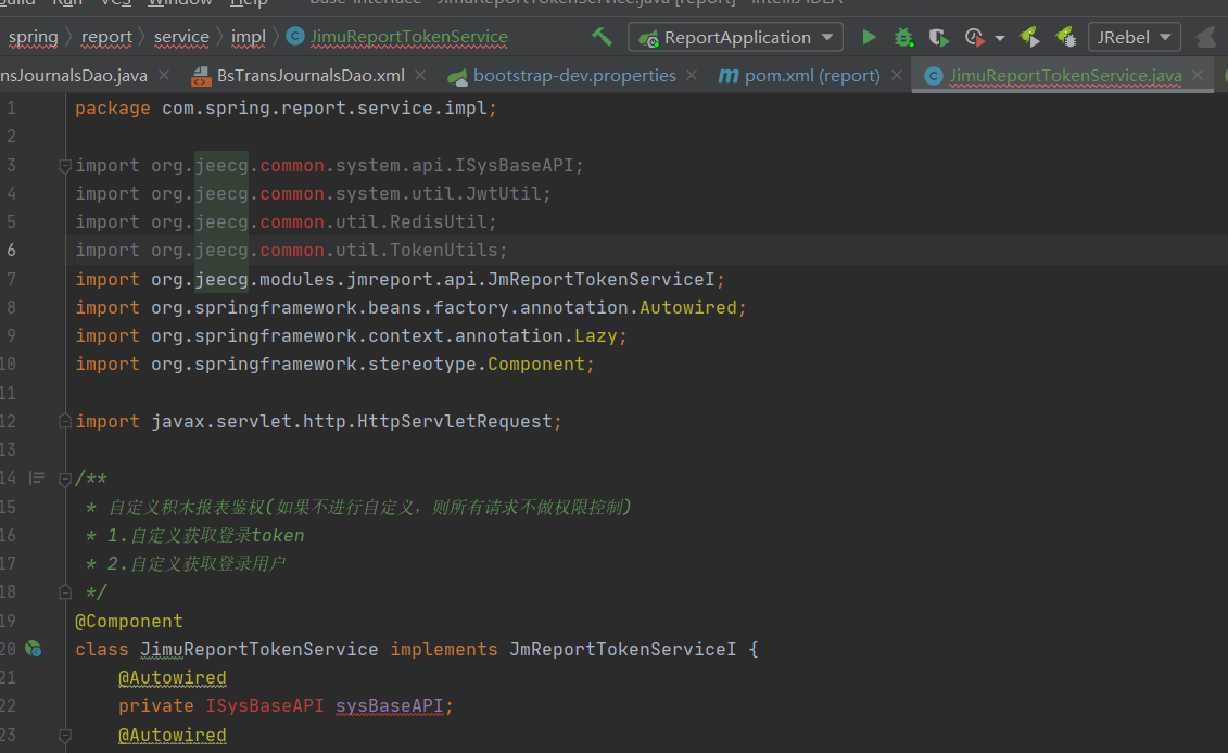 token接入不了 · Issue #462 · jeecgboot/JimuReport · GitHub