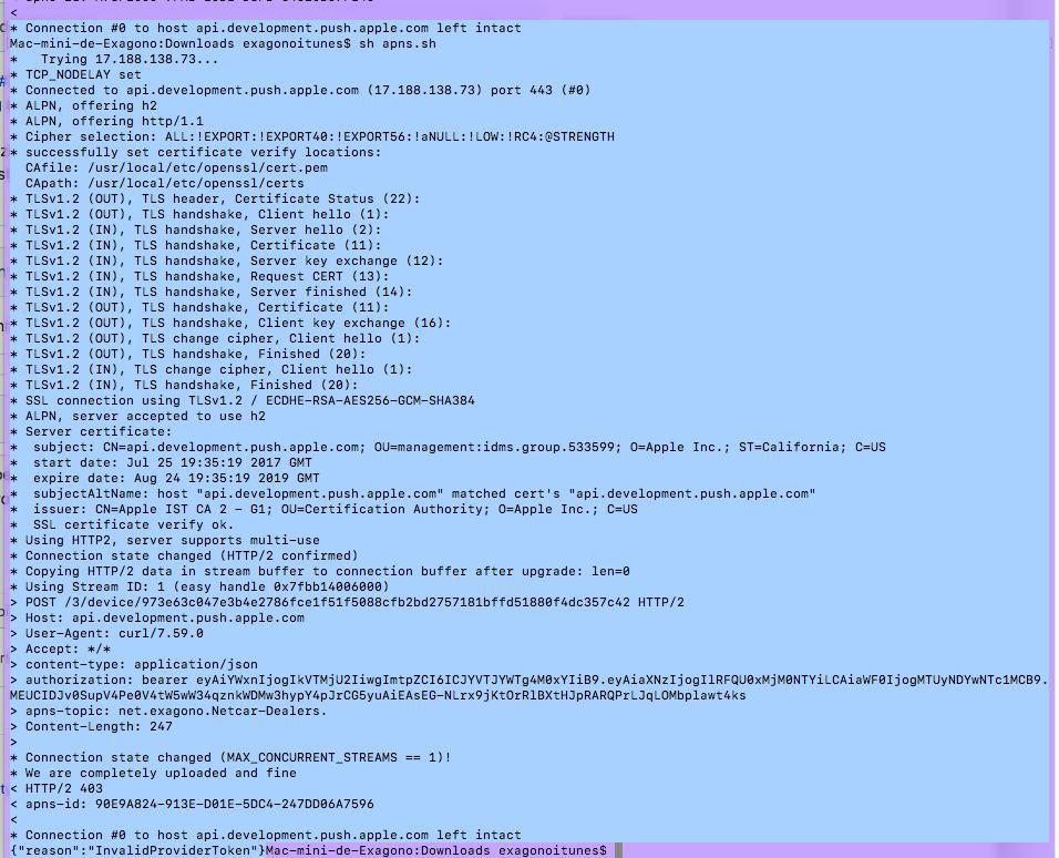 Push Notifications not working after update even testing in the console ...