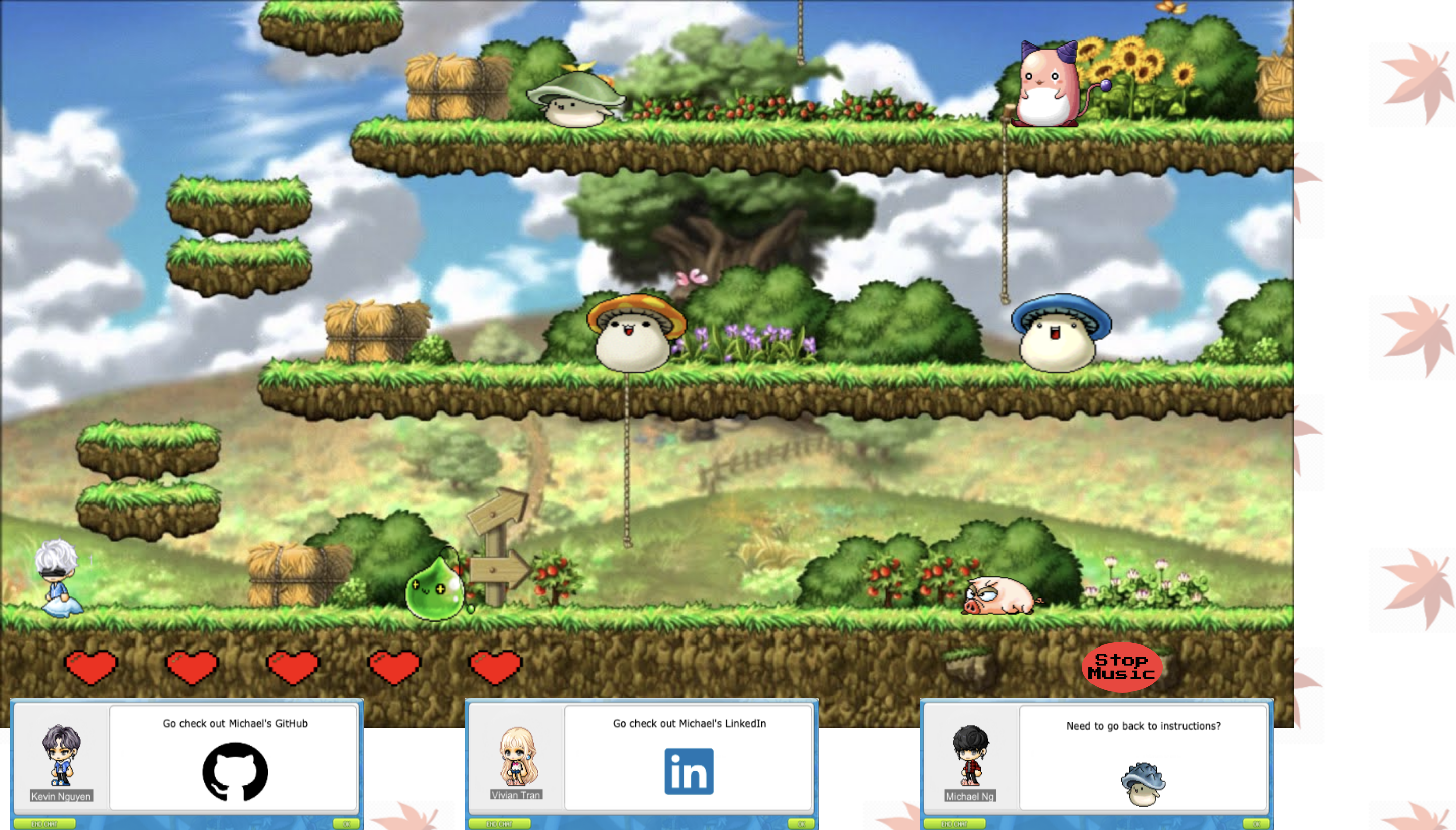 Mapletale GitHub - MichaelNgCen/MapleTale: MapleTale is a 2D Platform Game ...
