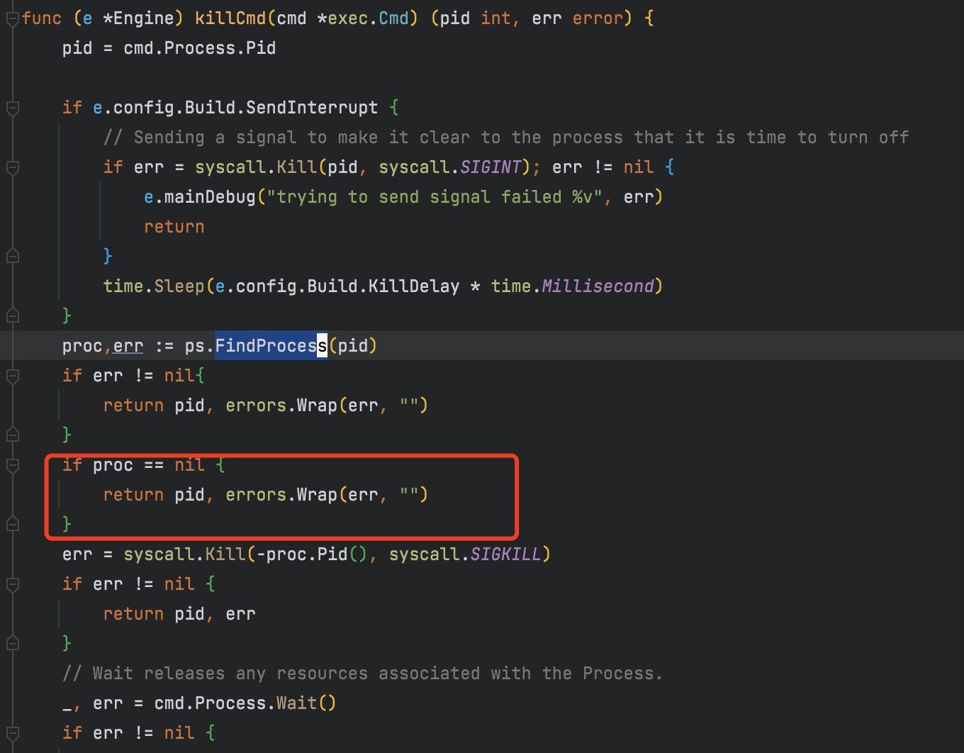 Package go-ps FindProcess func return nil, nil · Issue #246 · air-verse ...