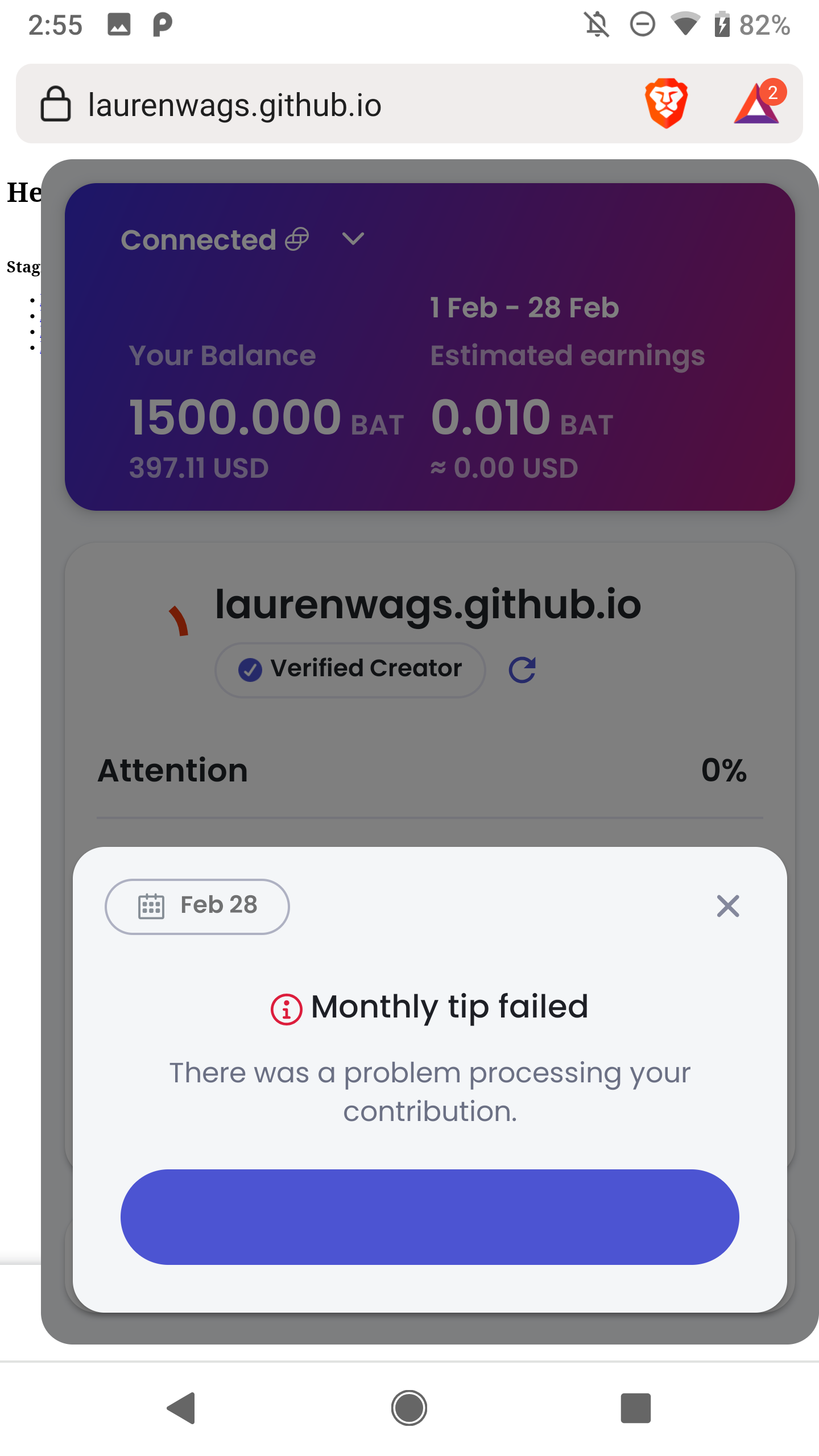 `Monthly tip failed` button is missing `OK` text · Issue #28116 · brave ...
