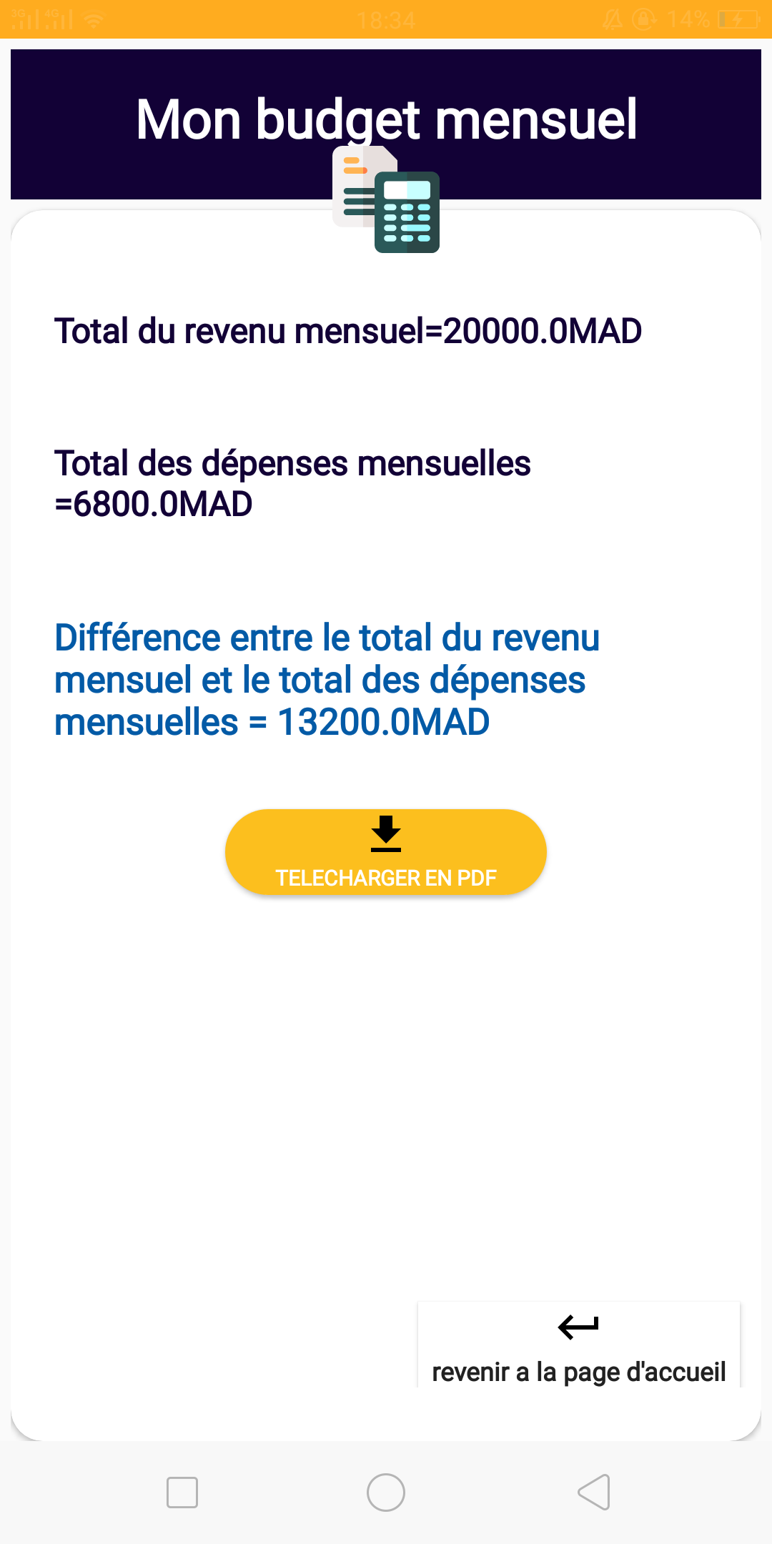 Github sbensarg mon budget calculator app