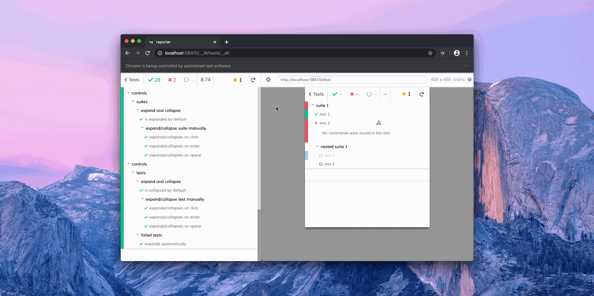 Feature request: quickly isolating the failing tests through filter ...