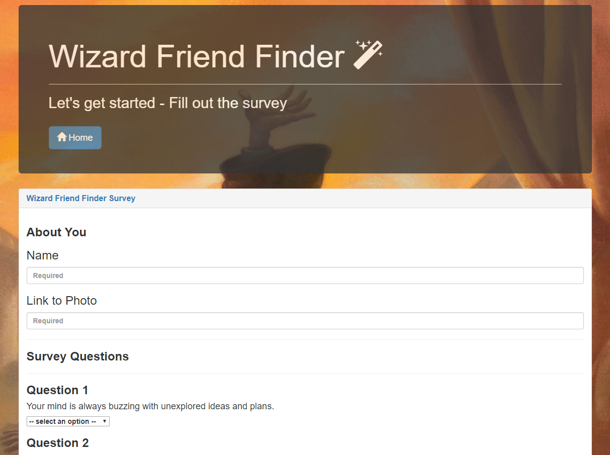 GitHub - Ciwonie/Wizard-Friend-Finder-nodeAndExpress