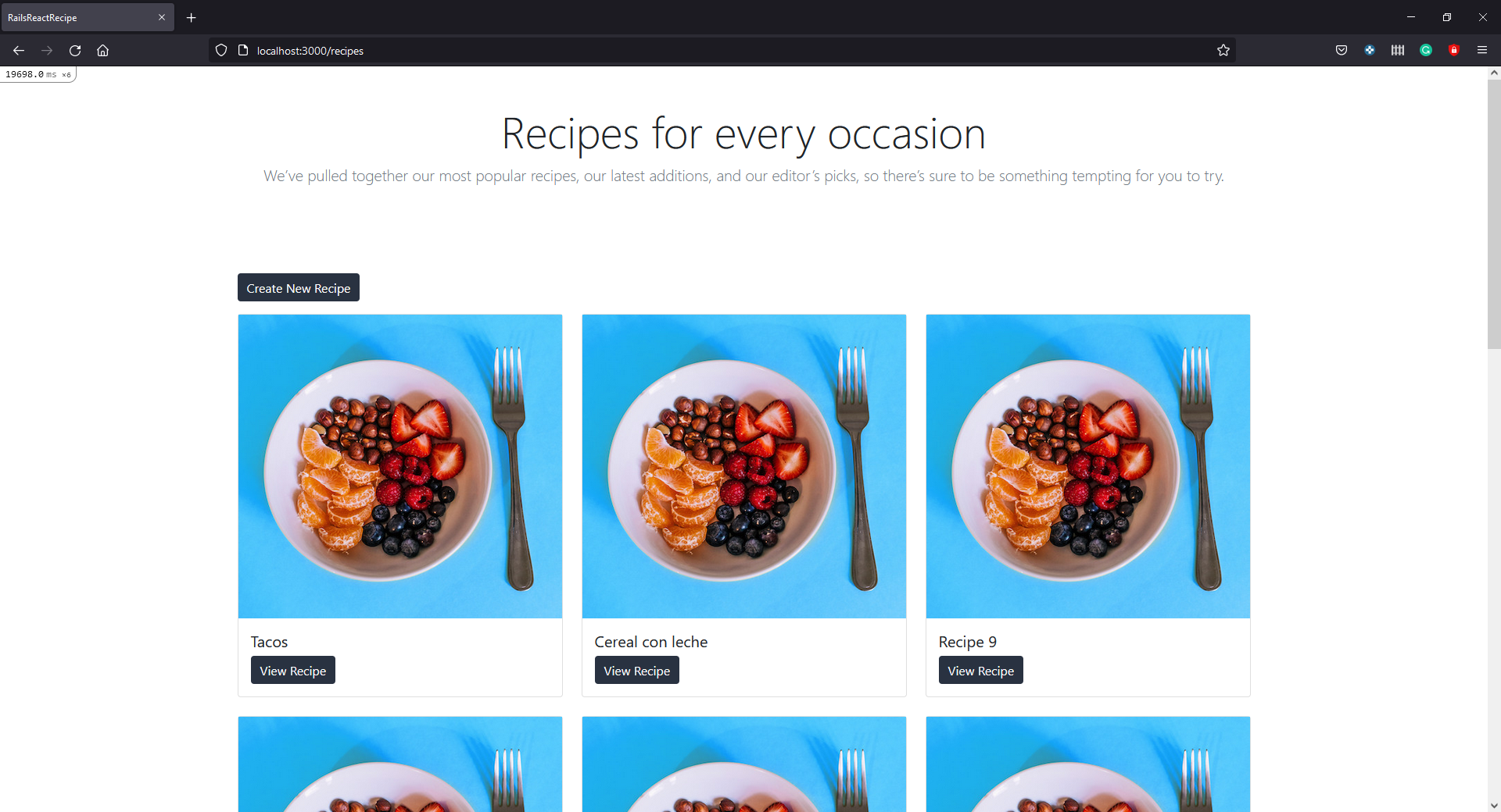 GitHub - SampabloC/Recipes: Recipes page created with React and Ruby on ...