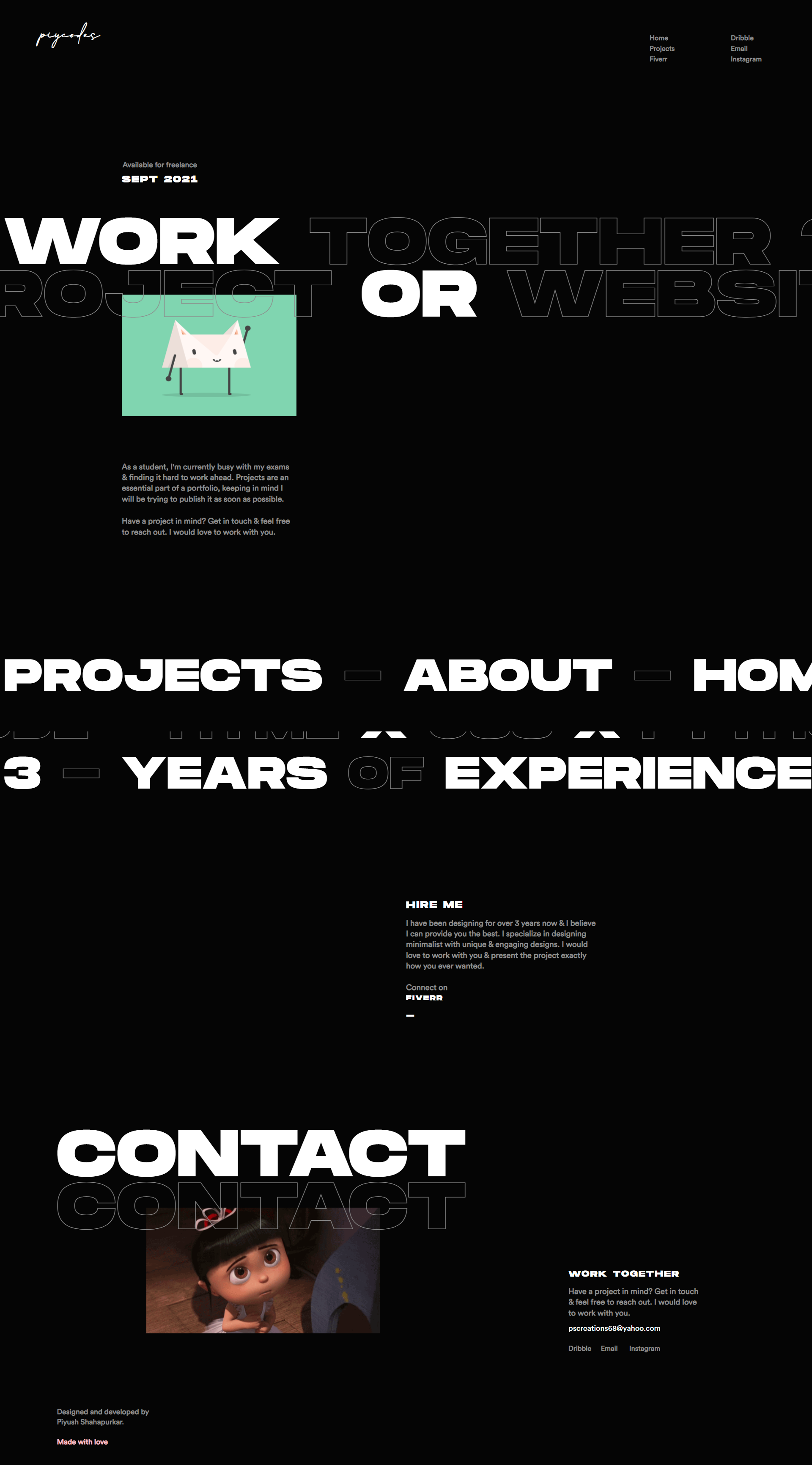 GitHub - piyushblox/Portfolio-2020: A Functional Portfolio website.