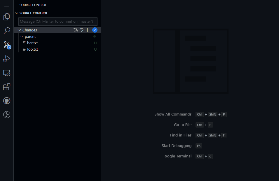 [git] Adding a folder to `.gitignore` should not add every single file