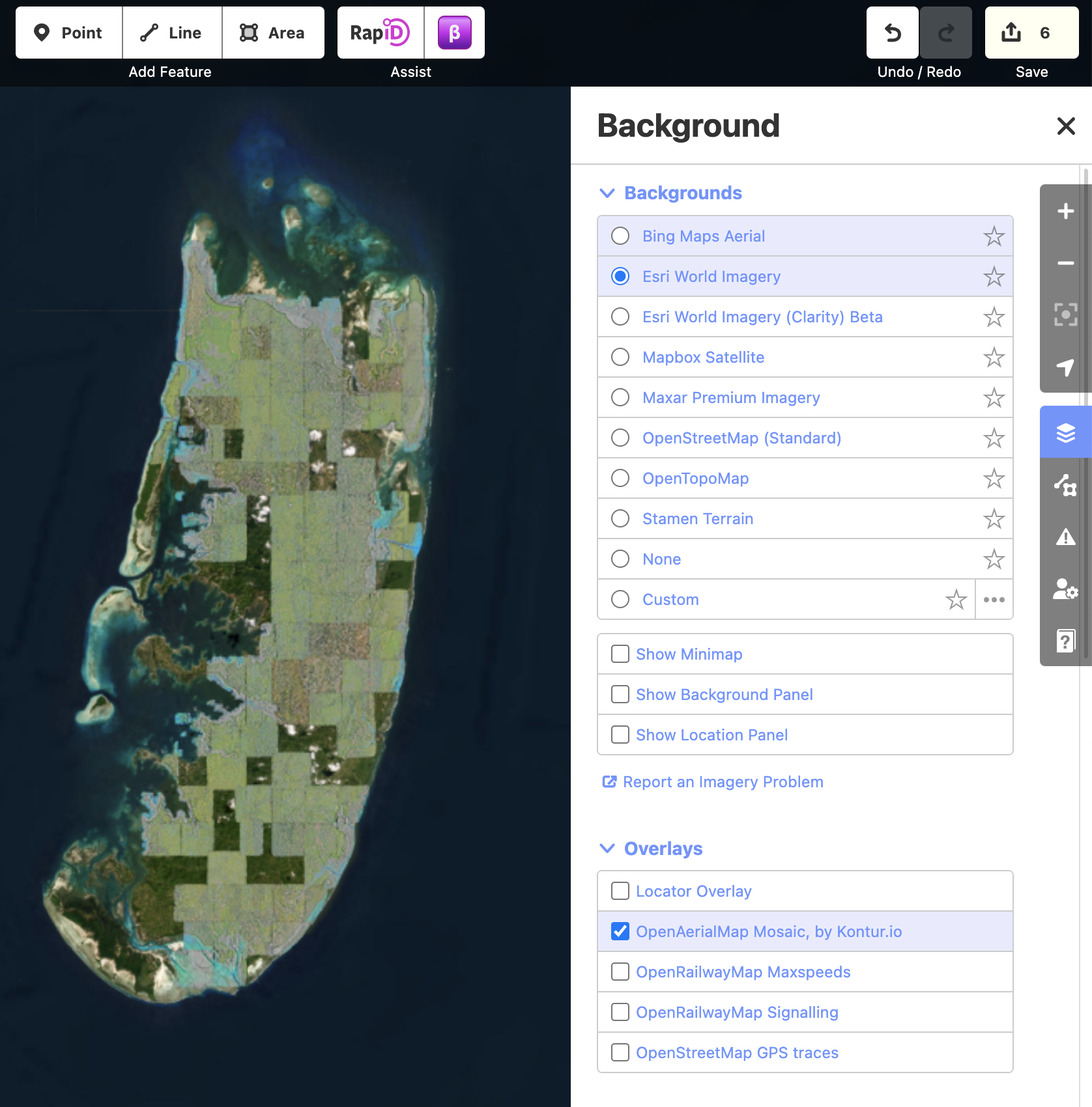 Make Kontur hosted OpenAerialMap mosaic available as an aerial layer ...