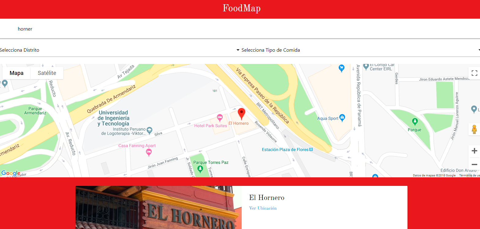 Favorite FoodMap