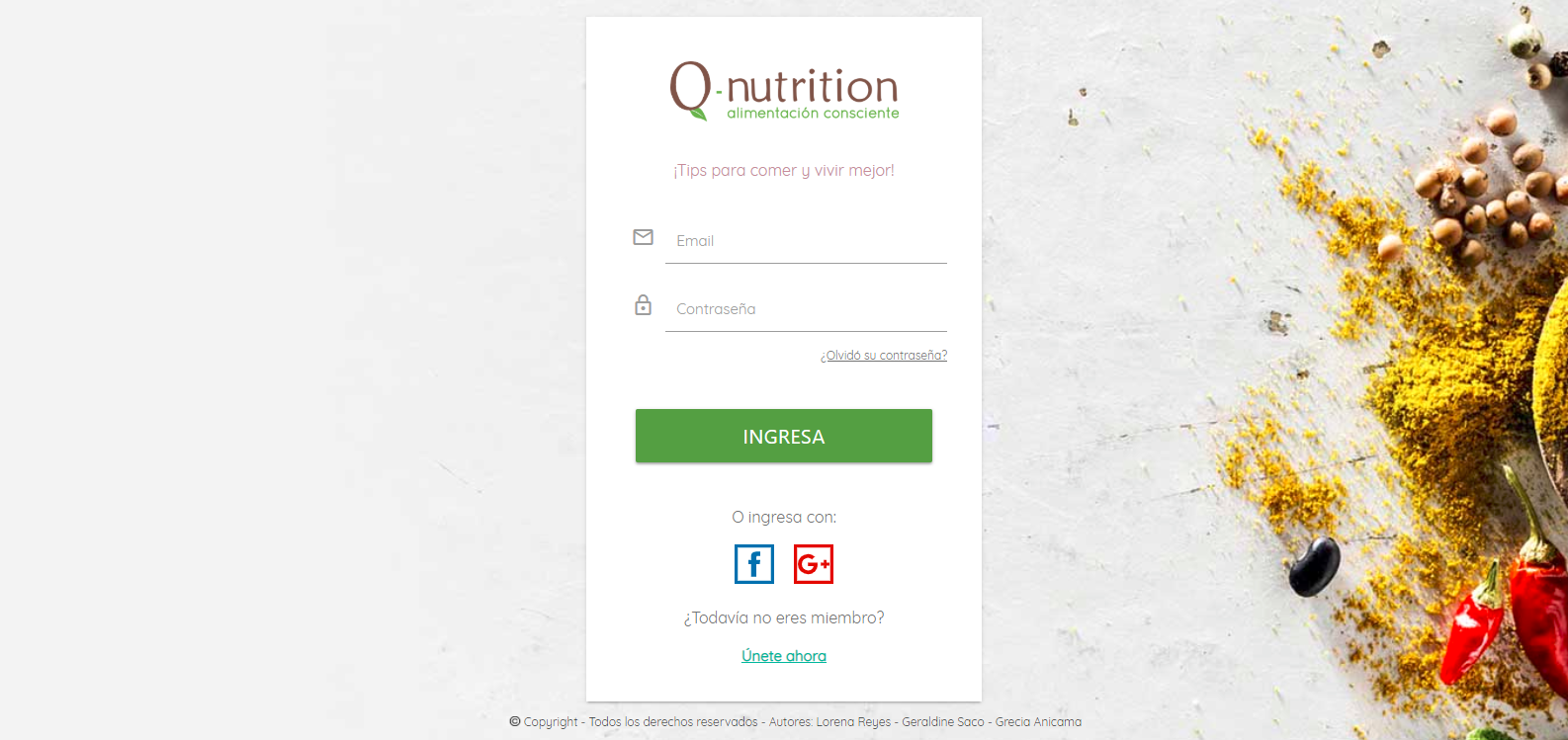 Red Social Q-Nutrition