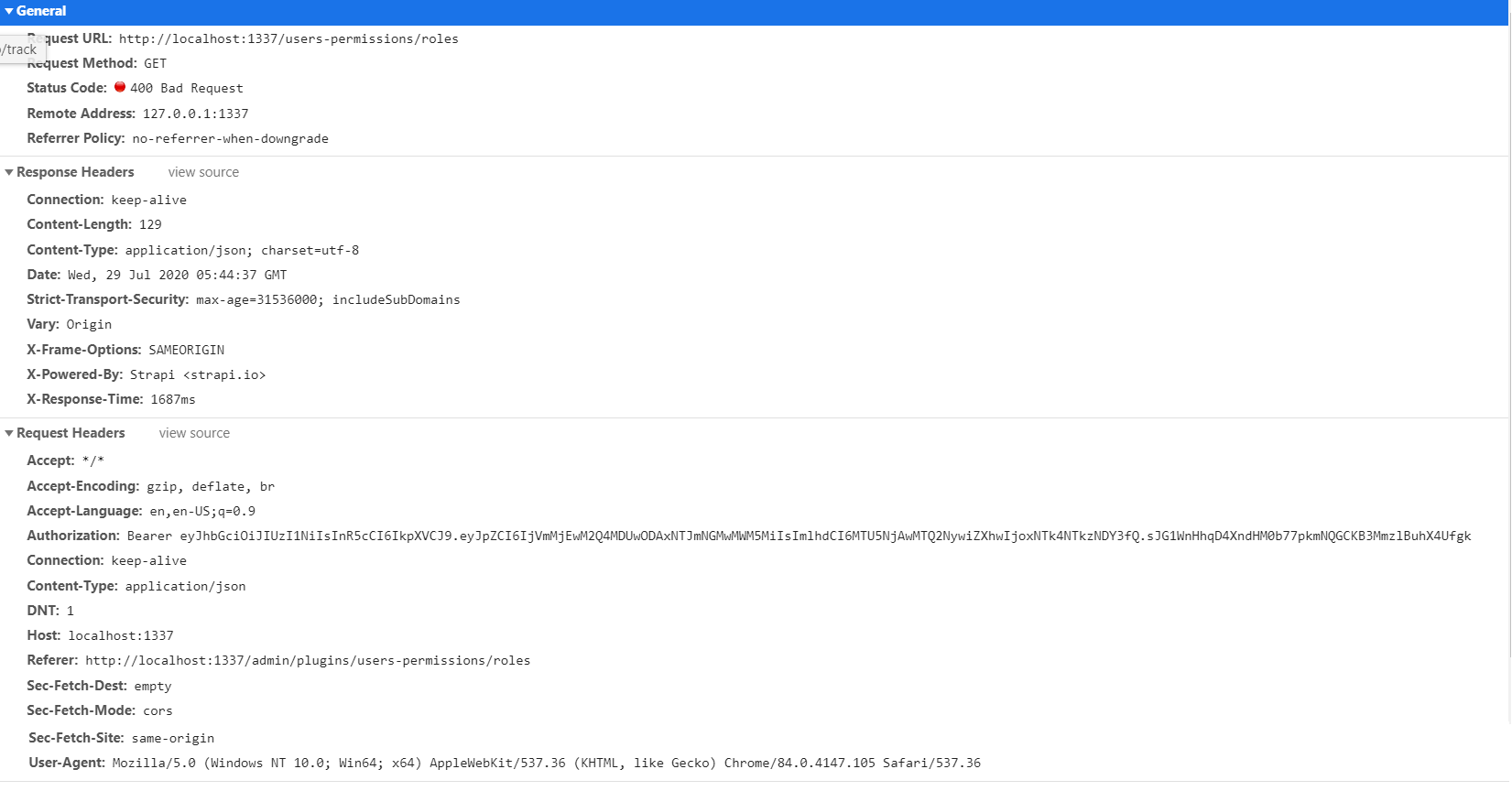 Roles & Permission is throwing error · Issue #7240 · strapi/strapi · GitHub