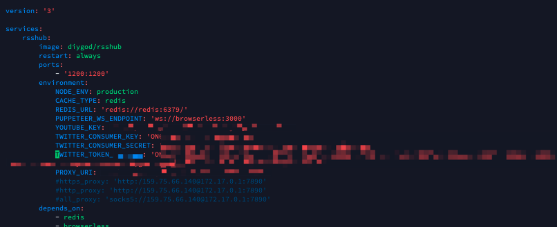 Youtube 成功配置，但是 Twitter 不行 · Issue #7154 · DIYgod/RSSHub · GitHub