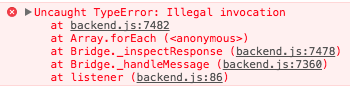 Illegal invocation when clicking on property that is a DOM node · Issue ...