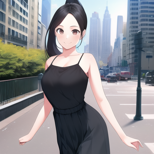 08710-1234474942-1girl solo pose smile long hair ponytail detailed background in New York City highres HD 4k high quality trending 8txx8bmaa