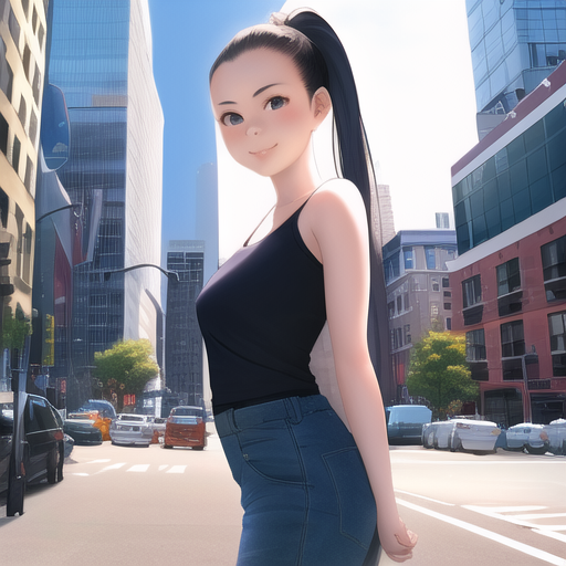 08709-1234474942-1girl solo pose smile long hair ponytail detailed background in New York City highres HD 4k high quality trending 8fn4bzlne